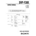 SONY SRPF300 Manual de Servicio