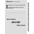 PIONEER GM-6100F/XU/EW Manual de Usuario