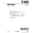 SONY TC-D609 Manual de Servicio