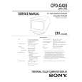 SONY CPDG420 Manual de Servicio SONY CPDG420 Manual de Servicio