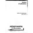 ARTHUR MARTIN ELECTROLUX AHO610W Manual de Usuario