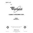 WHIRLPOOL MW3500XP2 Catálogo de piezas