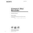 SONY RCDW50C Manual de Usuario