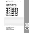 PIONEER PDP-505XDE Manual de Usuario