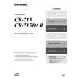 ONKYO CR-715 Manual de Usuario