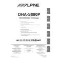 ALPINE DHA-S680P Manual de Usuario