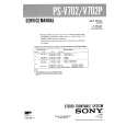SONY PSV702 Manual de Servicio