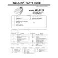 SHARP XE-A212 Catálogo de piezas