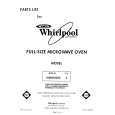 WHIRLPOOL MW8550XS4 Catálogo de piezas