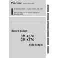 PIONEER GM-X374 Manual de Usuario