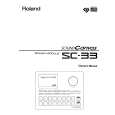 ROLAND SC-33 Manual de Usuario
