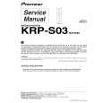 PIONEER KRP-S03/SXTW/E5 Manual de Servicio