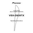 PIONEER VSX-D939TX/HL Manual de Usuario