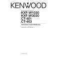 KENWOOD KXF-W1030 Manual de Usuario