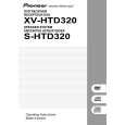 PIONEER XV-HTD320/KUCXJ Manual de Usuario