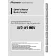 PIONEER AVD-W1100V Manual de Usuario