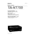 SONY TA-V7700 Manual de Usuario