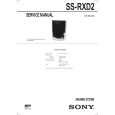 SONY SSRXD2 Manual de Servicio