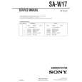 SONY SAW17 Manual de Servicio