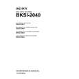SONY BKSI-2041 Manual de Servicio