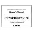 KAWAI CP180 Manual de Usuario