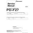PIONEER PD-F27 Manual de Servicio
