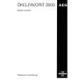 AEG FAV2000-W Manual de Usuario