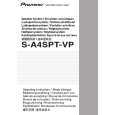 PIONEER S-A4SPT-VP Manual de Usuario
