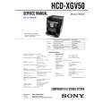 SONY HCD-XGV50 Manual de Servicio
