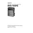 SONY BVG100PS Manual de Usuario