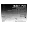 YAMAHA K-720 Manual de Usuario