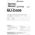 PIONEER MJ-D508/MYXJGR/FR Manual de Servicio