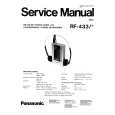 PANASONIC RF-433 Manual de Servicio