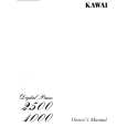 KAWAI 2500 Manual de Usuario
