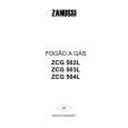 ZANUSSI ZCG502LW Manual de Usuario