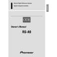 PIONEER RS-A9/EW Manual de Usuario