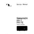 NAKAMICHI PA-7 Manual de Servicio