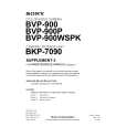 SONY BVP-900WSPK Manual de Servicio