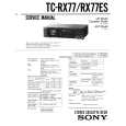 SONY TCRX77/ES Manual de Servicio
