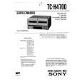 SONY TC-H4700 Manual de Servicio