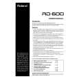 ROLAND RD-600 Manual de Usuario