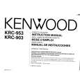 KENWOOD KRC953 Manual de Usuario