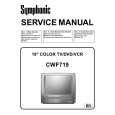 SYMPHONIC CWF719 Manual de Servicio