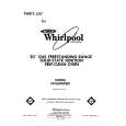 WHIRLPOOL SF3600EPW0 Catálogo de piezas