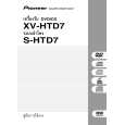 PIONEER XV-HTD7/DTXJN/RC Manual de Usuario
