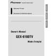 PIONEER GEX-6100TV Manual de Usuario