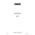 ZANUSSI ZV17 Manual de Usuario
