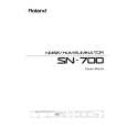 ROLAND SN-700 Manual de Usuario