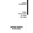 ARTHUR MARTIN ELECTROLUX TM3004N Manual de Usuario