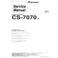 PIONEER CS-7070/XE Manual de Servicio